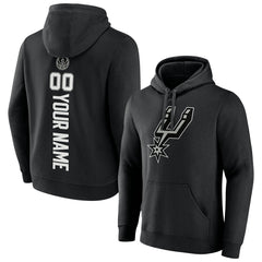 NBA - San Antonio Spurs Playmaker Personalized Name & Number Pullover Hoodie - Black