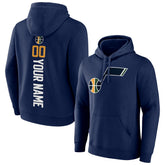 NBA - Utah Jazz Playmaker Personalized Name & Number Pullover Hoodie - Navy