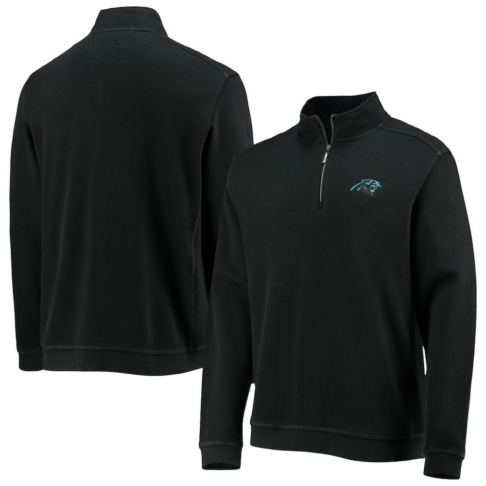 Carolina Panthers Nassau Half-Zip Jacket Black - Tommy Bahama