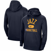 Nike - Utah Jazz 2021-2022 Spotlight On Court Performance Practice Pullover Hoodie - Navy
