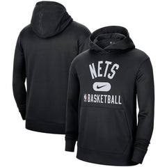 Nike - Brooklyn Nets 2021-2022 Spotlight On Court Performance Practice Pullover Hoodie - Black