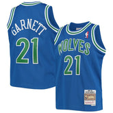 Mitchell & Ness - Kevin Garnett Minnesota Timberwolves Youth 1995-96 Hardwood Classics Swingman Jersey - Blue