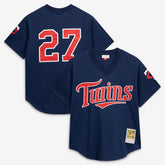David Ortiz Minnesota Twins Mitchell & Ness 2002 Cooperstown Collection Mesh Batting Practice Jersey for sale