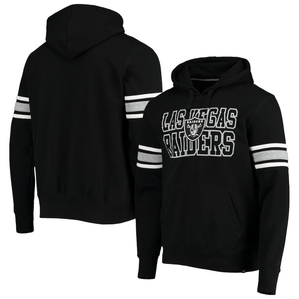 Las Vegas Raiders '47 Double Block Pullover Hoodie Black - 47 brand