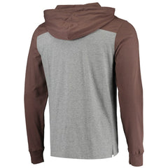 Cleveland Browns '47 Franklin Wooster Long Sleeve Hoodie T-Shirt Heathered Gray/Brown - 47 brand