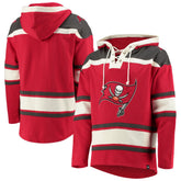 Tampa Bay Buccaneers '47 Lacer V-Neck Pullover Hoodie Red - 47 brand