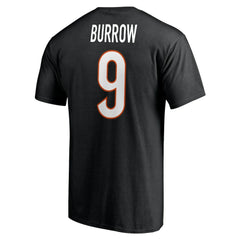 Joe Burrow Cincinnati Bengals Player Icon Name & Number T-Shirt Black - Fanatics