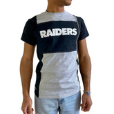 Las Vegas Raiders Refried Apparel Sustainable Split T-Shirt Heather Gray - NFL