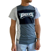 Philadelphia Eagles Refried Apparel Sustainable Split T-Shirt Heather Charcoal - NFL
