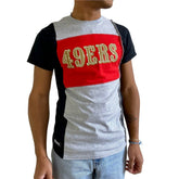 San Francisco 49ers Refried Apparel Sustainable Split T-Shirt Heather Gray - NFL