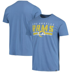 Los Angeles Rams '47 Stripe Thru Franklin T-Shirt Heathered Royal - 47 brand