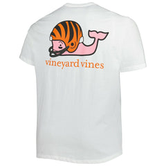 Cincinnati Bengals Vineyard Vines Big & Tall Helmet T-Shirt White - NFL