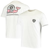 Las Vegas Raiders Vineyard Vines Big & Tall Helmet T-Shirt White - NFL