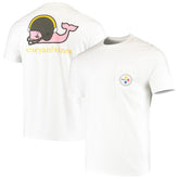 Pittsburgh Steelers Vineyard Vines Big & Tall Helmet T-Shirt White - NFL
