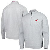Arizona Cardinals Vineyard Vines Shep Shirt Quarter-Zip Sweatshirt Heather Gray - NFL