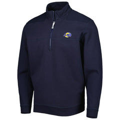Los Angeles Rams Vineyard Vines Shep Shirt Quarter-Zip Sweatshirt Navy - NFL