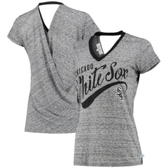Chicago White Sox Touch Women's Hail Mary V-Neck Back Wrap T-Shirt On Sale