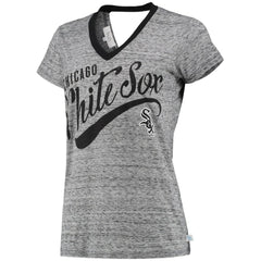 Chicago White Sox Touch Women's Hail Mary V-Neck Back Wrap T-Shirt On Sale