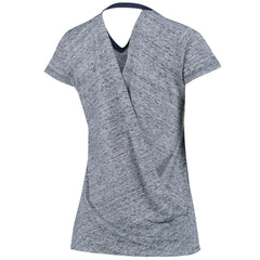 Boston Red Sox Touch Women's Hail Mary V-Neck Back Wrap T-Shirt Sale