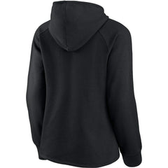 New Orleans Saints Women's First Contact Raglan Pullover Hoodie Black - Fanatics