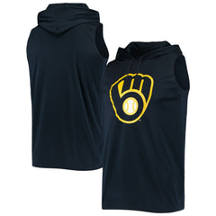 Milwaukee Brewers Stitches Sleeveless Pullover Hoodie for sale