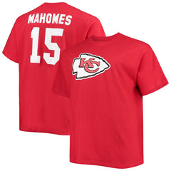 Patrick Mahomes Kansas City Chiefs Big & Tall Player Name & Number T-Shirt Red - Fanatics