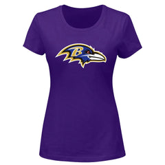 Lamar Jackson Baltimore Ravens Women's Plus Size Name & Number V-Neck T-Shirt Purple - Fanatics