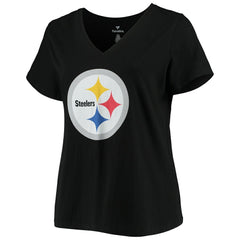 T.J. Watt Pittsburgh Steelers Women's Plus Size Name & Number V-Neck T-Shirt Black - Fanatics