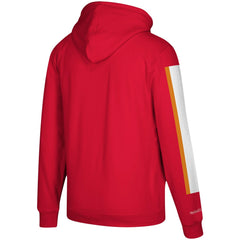 Tampa Bay Buccaneers Three Stripe Pullover Hoodie Red - Mitchell & Ness