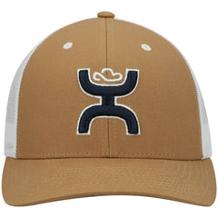 Dallas Cowboys HOOey Logo Trucker Snapback Hat Tan/White - NFL