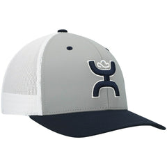 Dallas Cowboys HOOey Tri-Color H Trucker Snapback Hat Gray/Navy - NFL