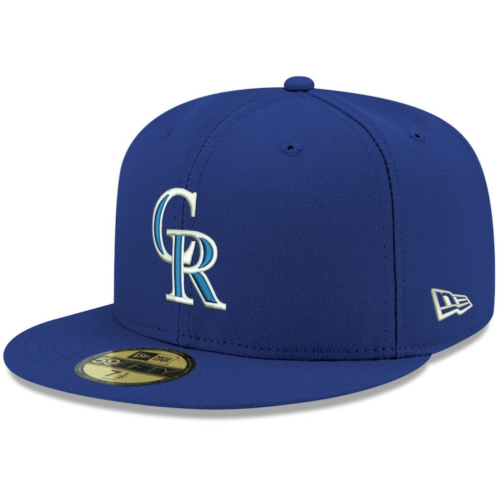 Colorado Rockies New Era White Logo 59FIFTY Fitted Hat On Sale