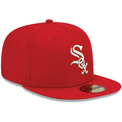 Chicago White Sox New Era White Logo 59FIFTY Fitted Hat On Sale