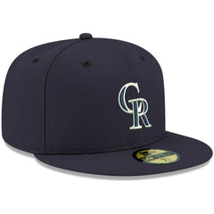 Colorado Rockies New Era White Logo 59FIFTY Fitted Hat On Sale