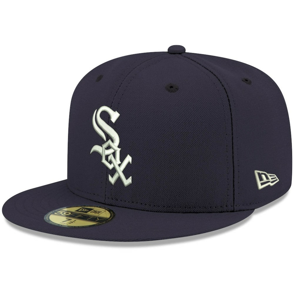 Chicago White Sox New Era White Logo 59FIFTY Fitted Hat discount