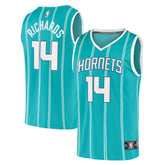Fanatics - Nick Richards Charlotte Hornets Fast Break Replica Jersey - Icon Edition - Teal