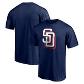 San Diego Padres Red White and Team T-Shirt On Sale