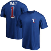 Texas Rangers Number One Dad T-Shirt for sale