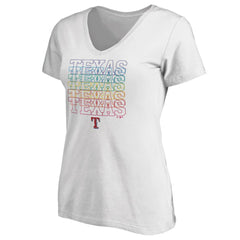 Texas Rangers Women's City Pride V-Neck T-Shirt discount