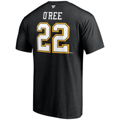 Willie O'Ree Boston Bruins Fanatics Authentic Stack Retired Player Name & Number T-Shirt Black