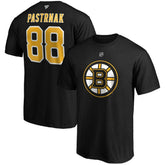 David Pastrnak Boston Bruins Fanatics B&T Name and Number T-Shirt Black