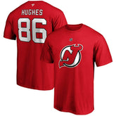 Jack Hughes New Jersey Devils - Fanatics Big & Tall Name & Number T-Shirt Red