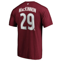 Nathan MacKinnon Colorado Avalanche - Fanatics Big & Tall Name & Number T-Shirt Burgundy