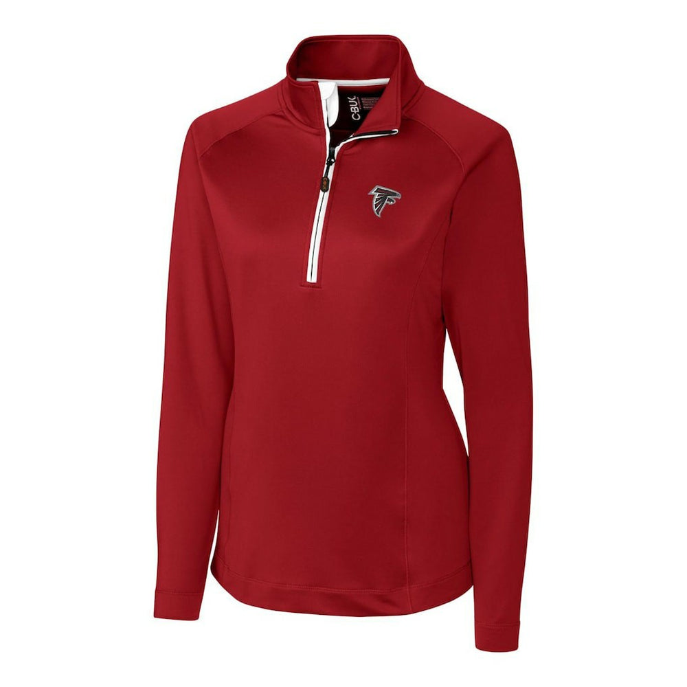 Atlanta Falcons Cutter & Buck Women's Jackson Half-Zip Overknit Pullover Jacket Red - NFL