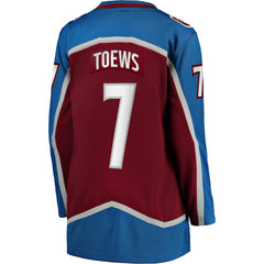 Devon Toews Colorado Avalanche - Fanatics Women's Home Breakaway Player Jersey Burgundy