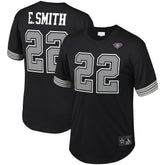 Emmitt Smith Dallas Cowboys Retired Player Name & Number Mesh Top Black - Mitchell & Ness