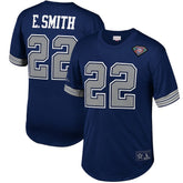 Emmitt Smith Dallas Cowboys Retired Player Name & Number Mesh Top Navy - Mitchell & Ness