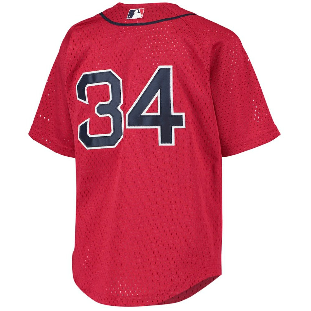 David Ortiz Boston Red Sox Mitchell & Ness Youth Cooperstown Collection Batting Practice Jersey - Red | MLB Jerseys