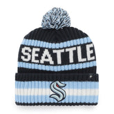 Seattle Kraken '47 Bering Cuffed Knit Hat with Pom Navy
