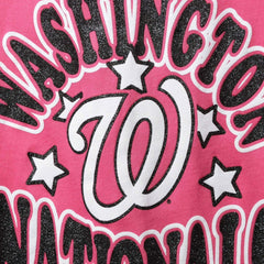 Washington Nationals New Era Girl's Youth Jersey Stars V-Neck T-Shirt for sale